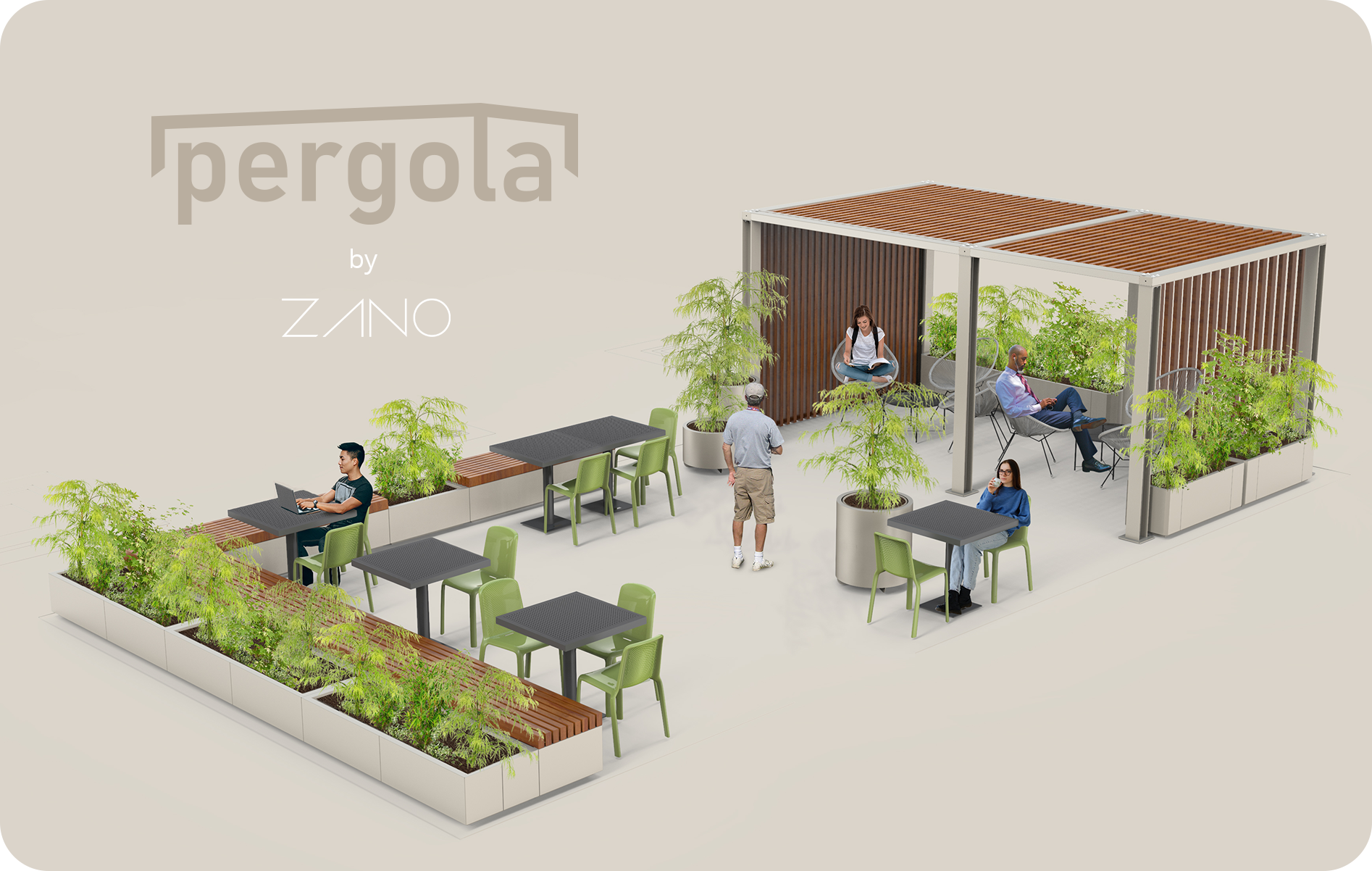 Pergolaer av stål, terrasseskur, busskur Pergolaer av stål, terrasseskur, busskur