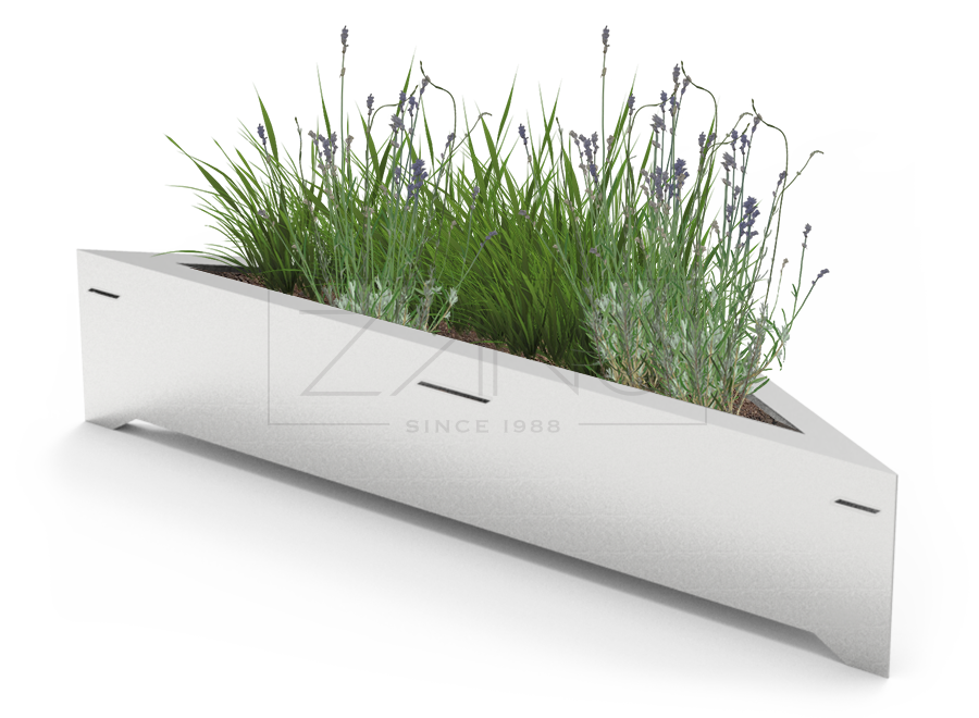 Origami blomsterpotte lav, i rustfritt stål Moderne og modulær bypotte