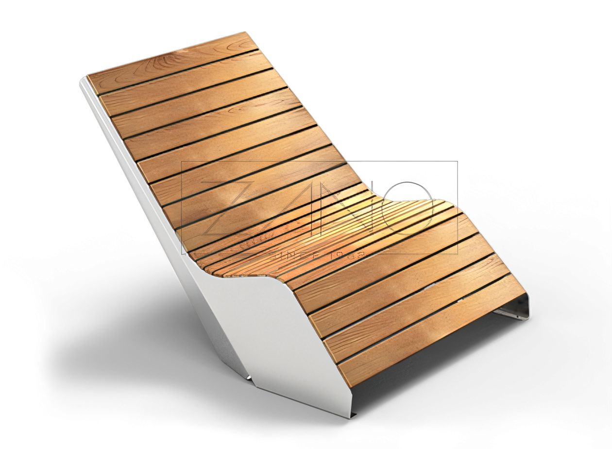 Duo urban liggestol i rustfritt stål Duo liggestol 02.052 - rustfritt stål