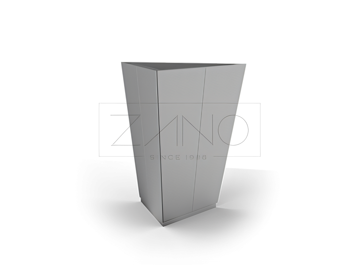 IVO moderne urban gryte laget av rustfritt stål ZANO Urbane møbler | Urbane møbler tilpasset moderne arkitektur