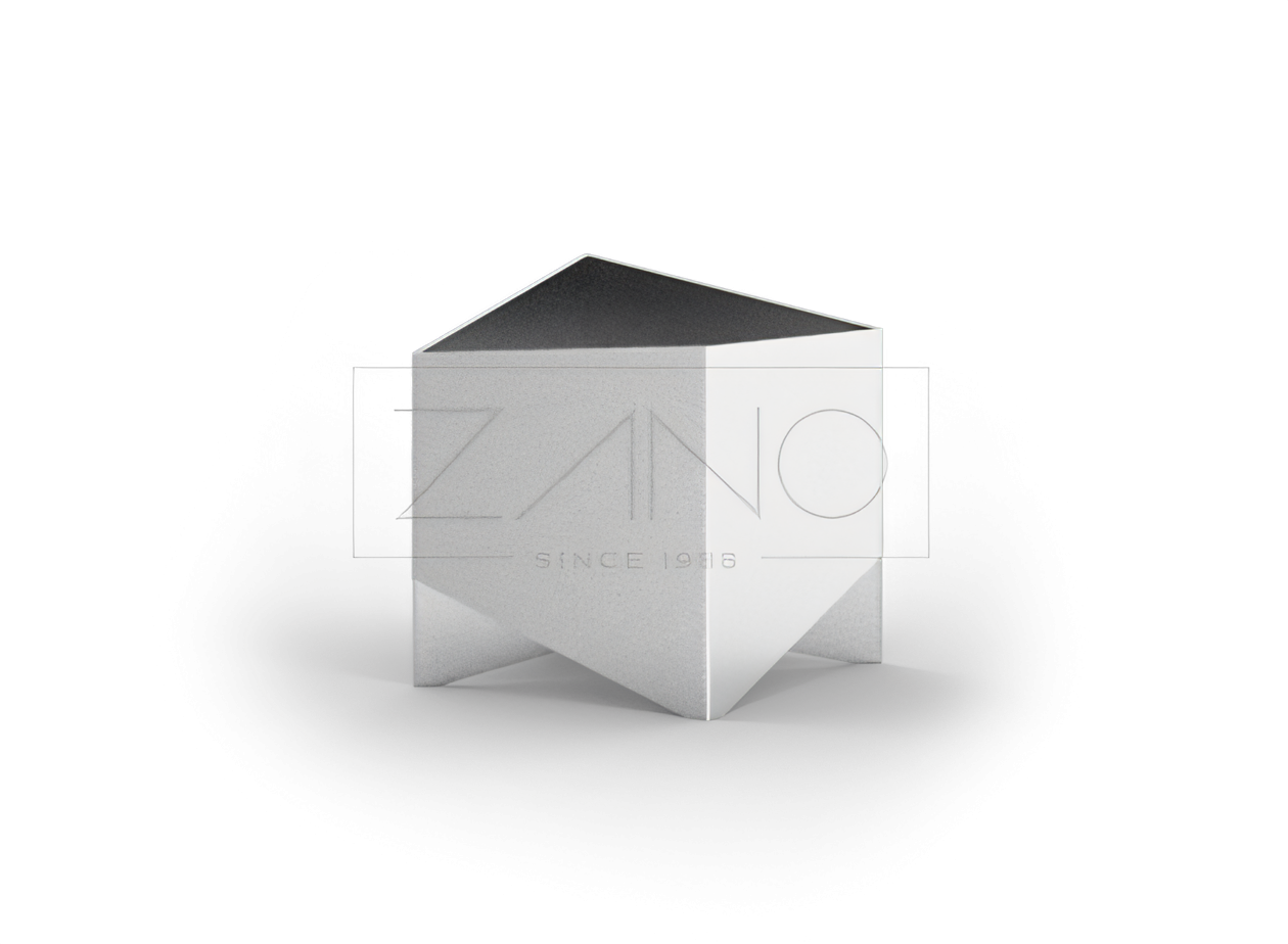 Steingryte i rustfritt stål Moderne urbane gryter i rustfritt stål