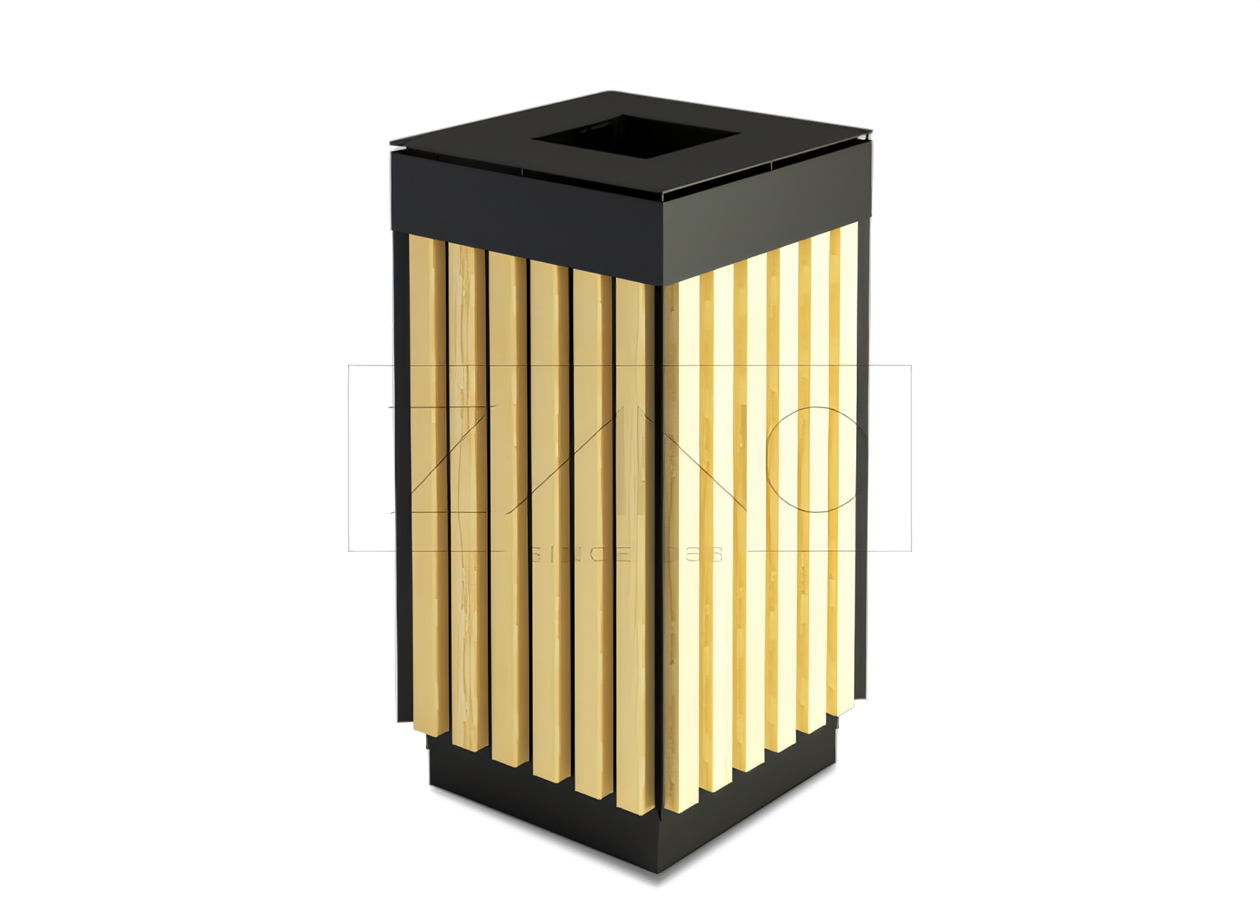 Argo kurv i svart stål Argo kurv i svart stål