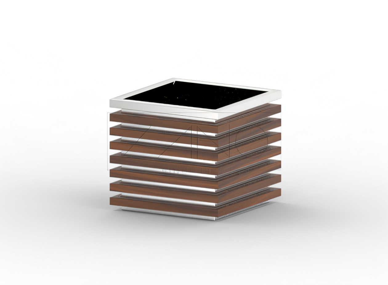 St&aring;lgryte med treelementer