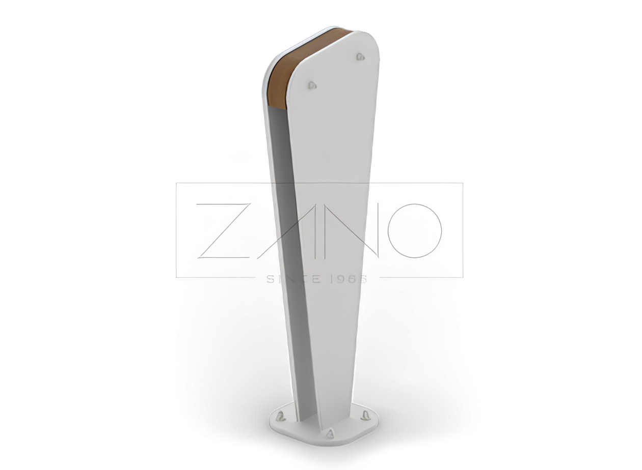 Bystolpe i rustfritt st&aring;l