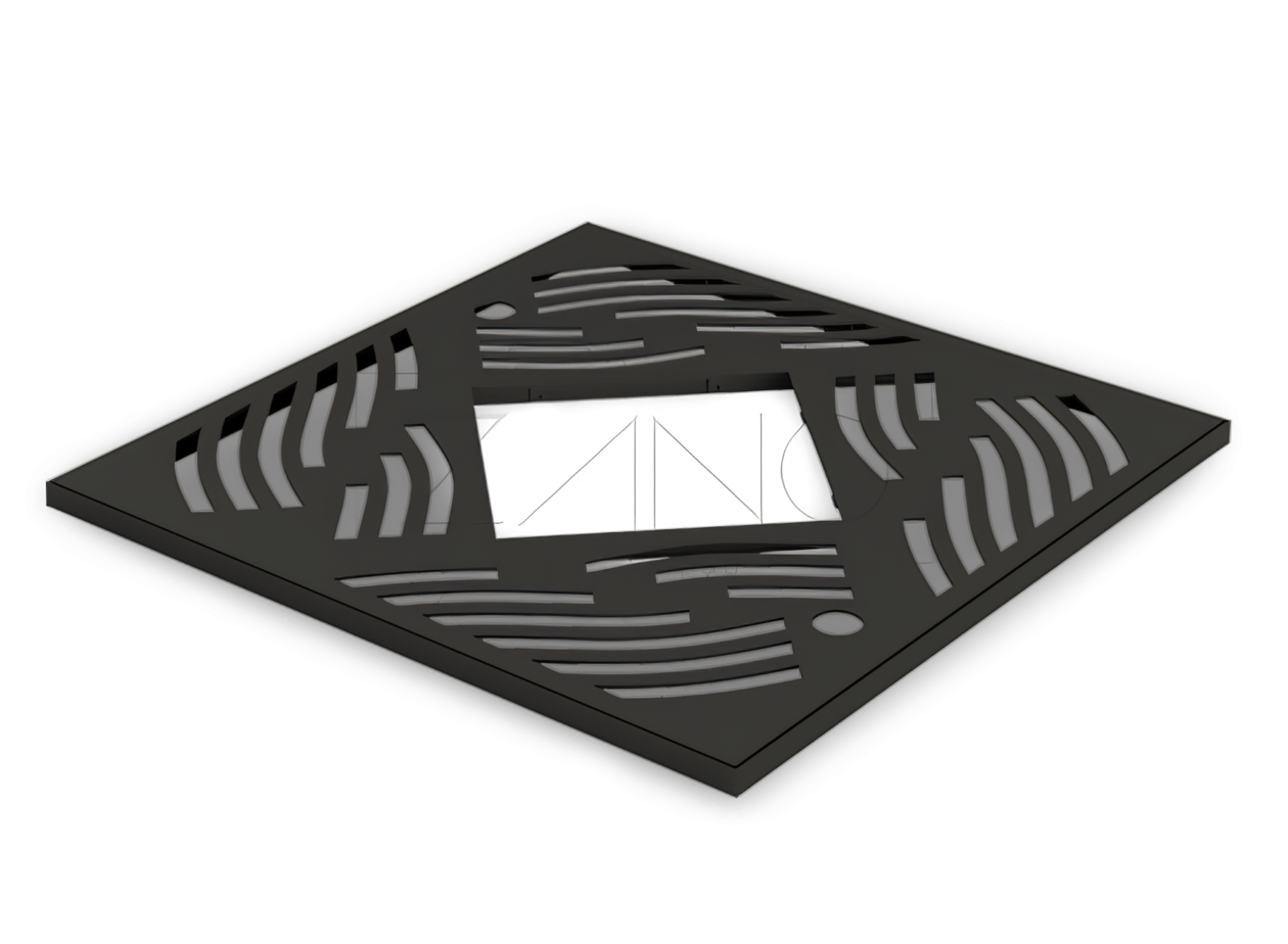 Dekorativt firkantet tre espalier