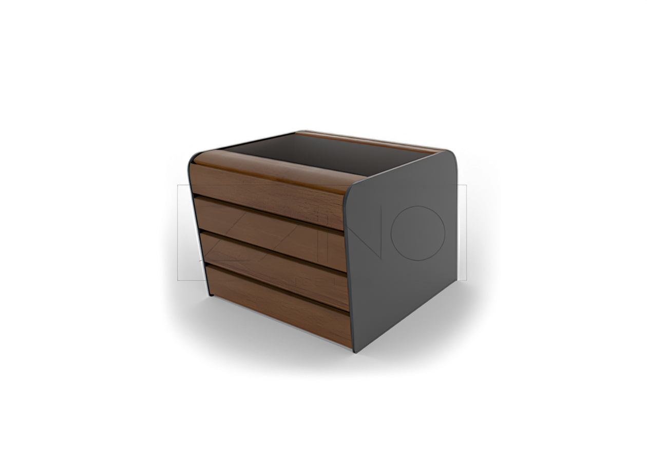 Myk gryte 06.012.1.S karbonstål Soft pot i størrelse S som forlengelse til Soft 02.412 benk, laget av svart stål.