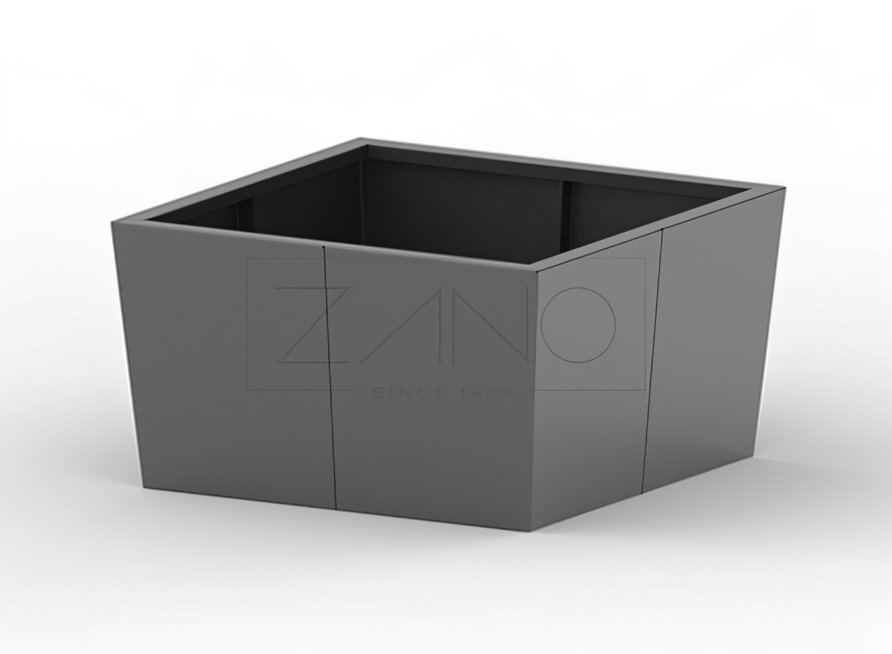 Tulipanpotte i svart stål i størrelse L Tulipanpotte i svart stål i størrelse L