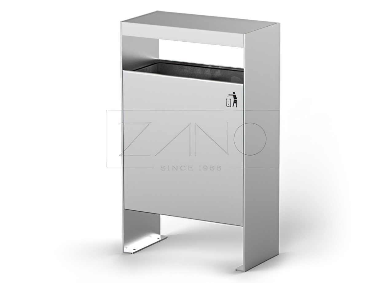 Enkel bred bykurv i rustfritt stål Enkel bred bykurv i rustfritt stål