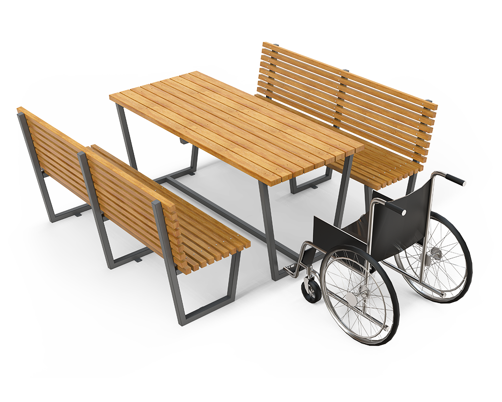 Bergen-sett Bord pluss to benker