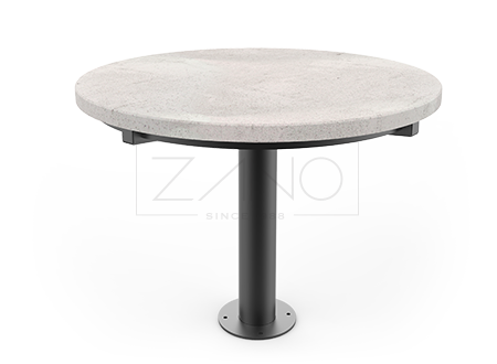 Amicus sjakkbord | Karbonstål og bordplate i betong