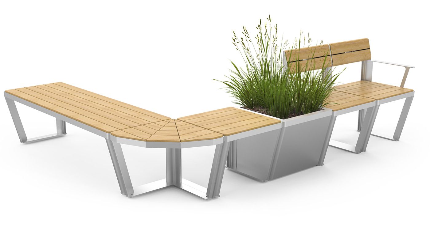 Scandik urbane møbler | Benker, plantekasser, seter