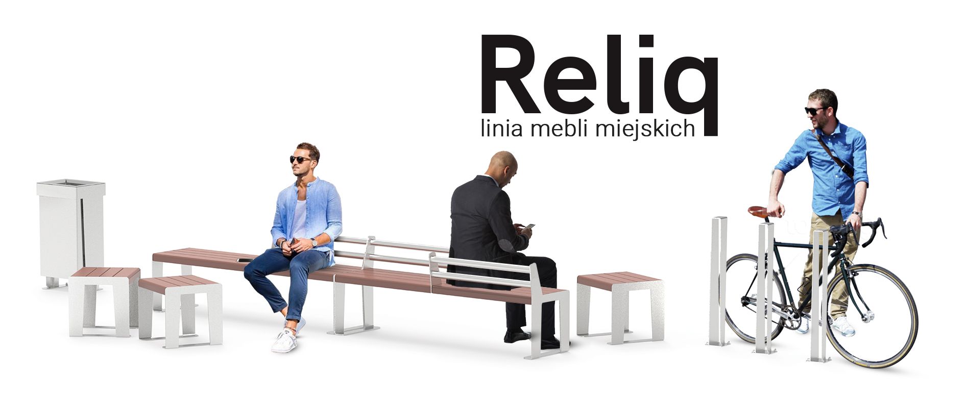 Elegante Reliq urbane møbler fra ZANO urbane møbler